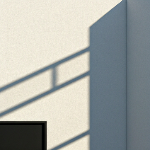 Architectural detail of a home battery enclosure in high-contrast light