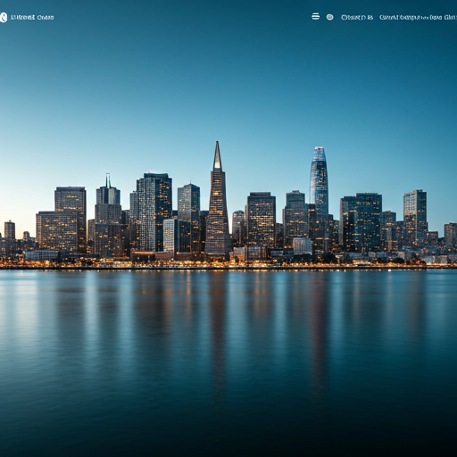 San Francisco skyline at blue hour
