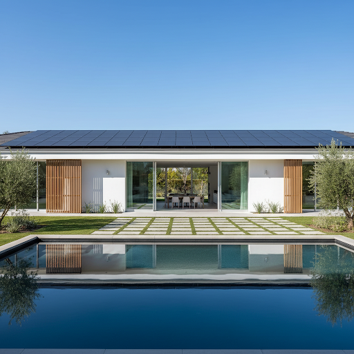 Premium architectural solar installation