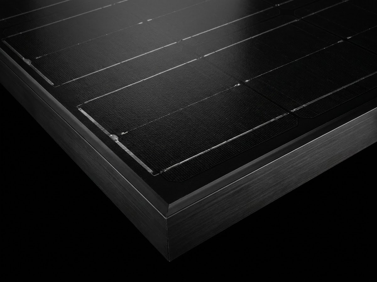 Macro detail of a photovoltaic cell